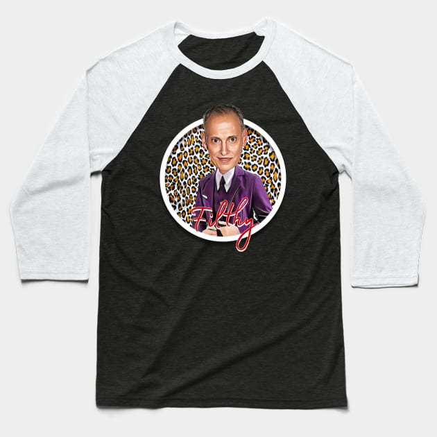 John Waters Baseball T-Shirt by Indecent Designs